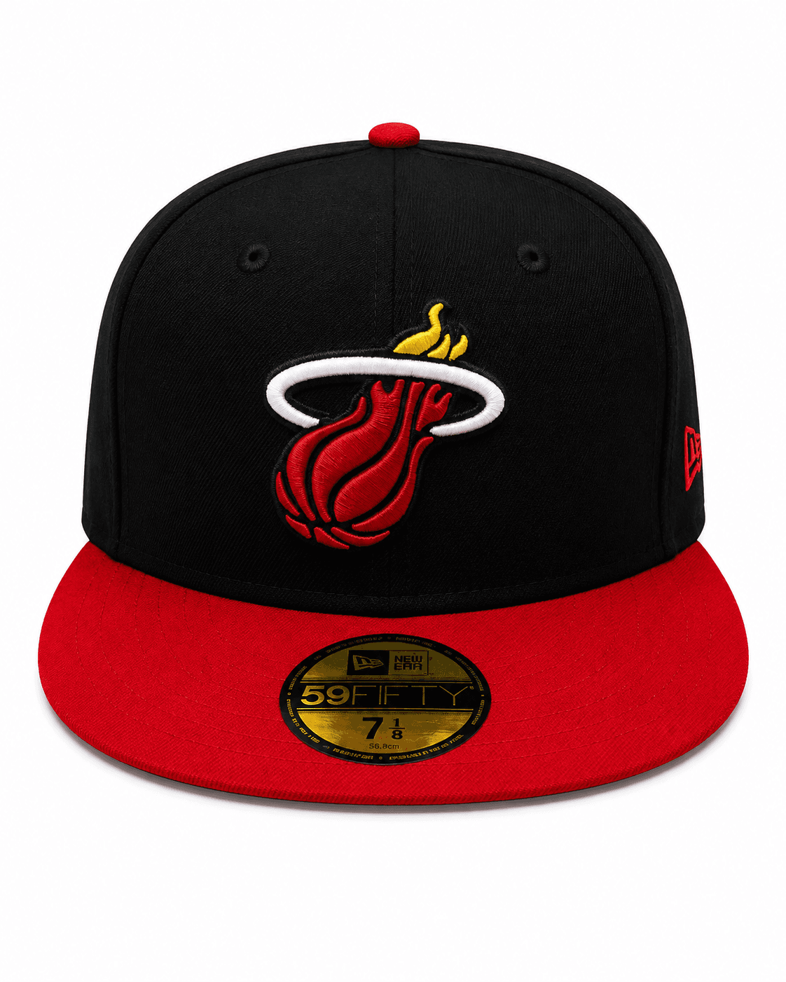 Miami Heat en color negro con visera roja
