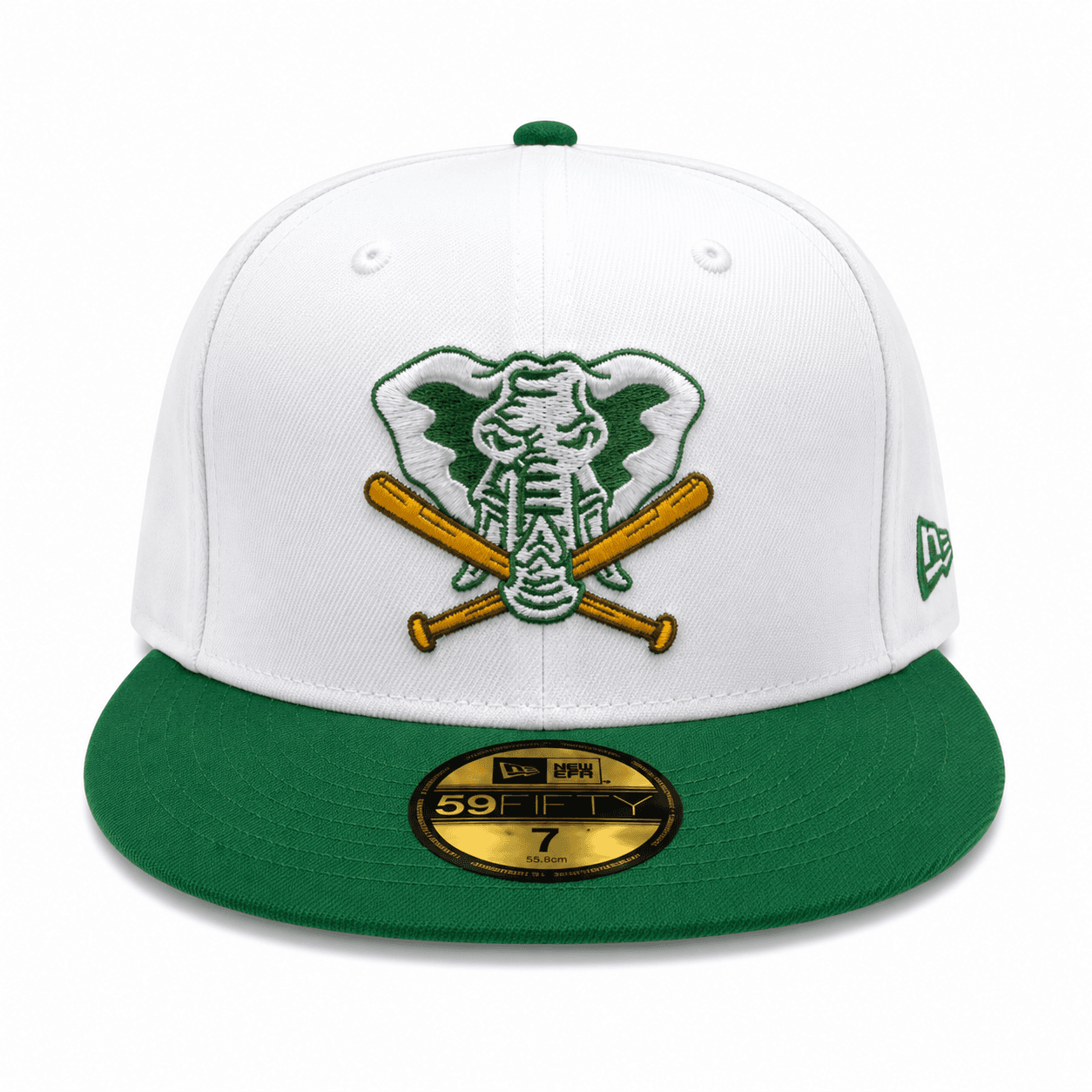 Oakland Athletics New Era Cooperstown Elephant with Crossed Bats Two-Tone