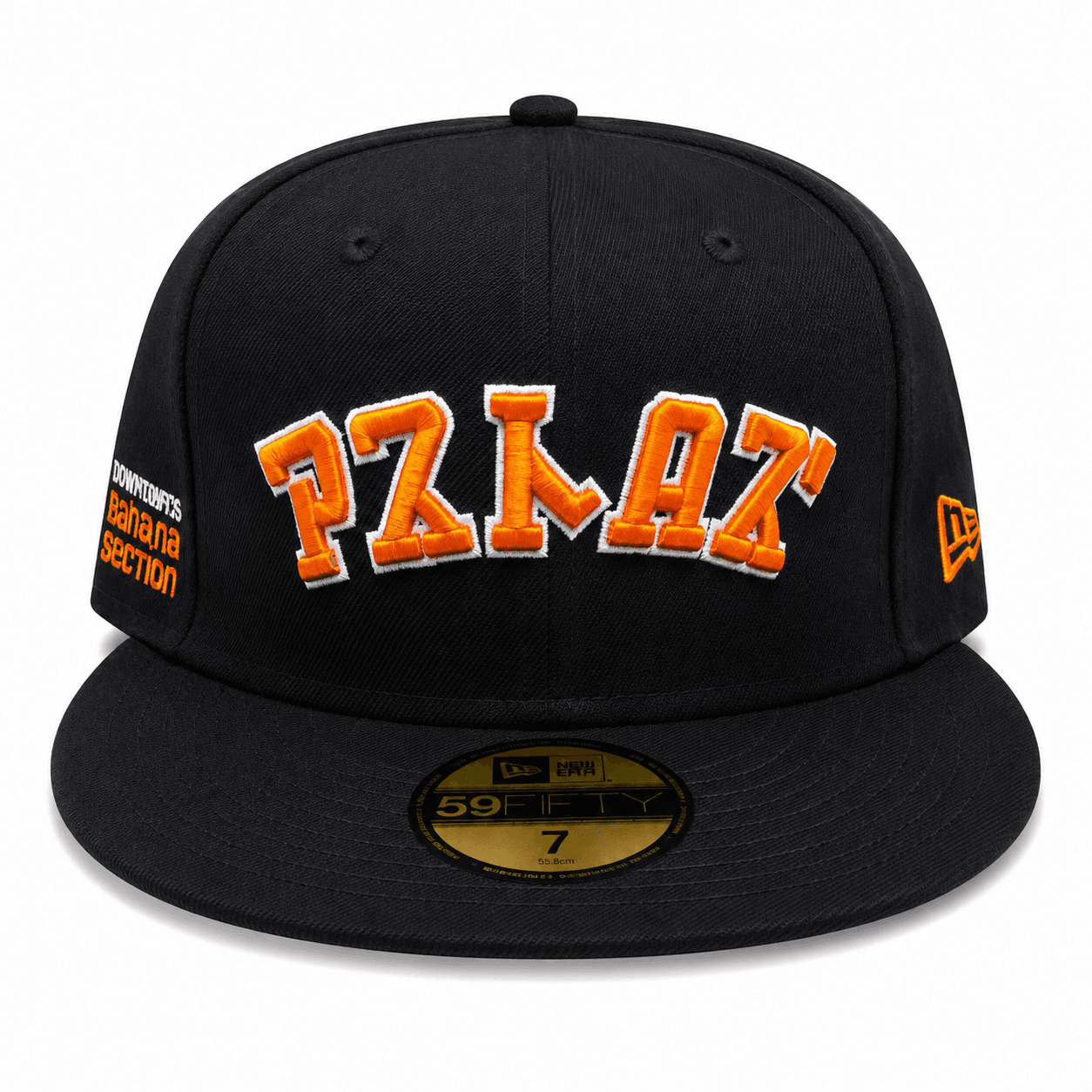 Houston Astros New Era Cooperstown Retro Script Wordmark Black Orange