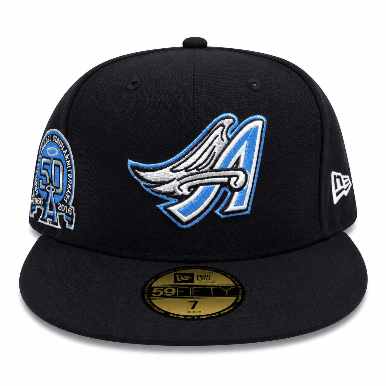 Anaheim Angels New Era Angel Stadium 50th Anniversary Black Royal Blue