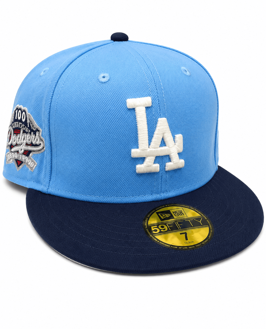 Los Angeles Dodgers New Era 100th Anniversary Light Blue Navy Two-Tone
