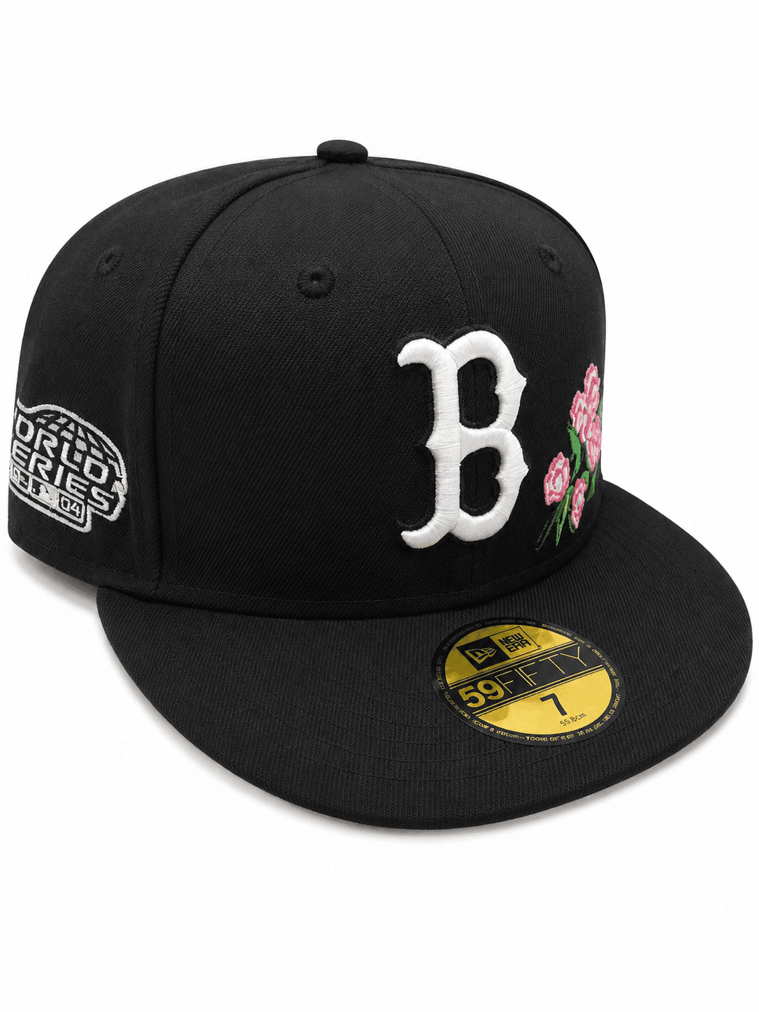 Boston Red Sox New Era 2004 World Series Rose Floral Blackout