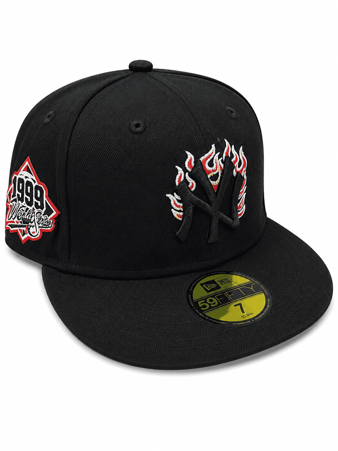 New York Yankees New Era 1999 World Series Fire Flames Blackout