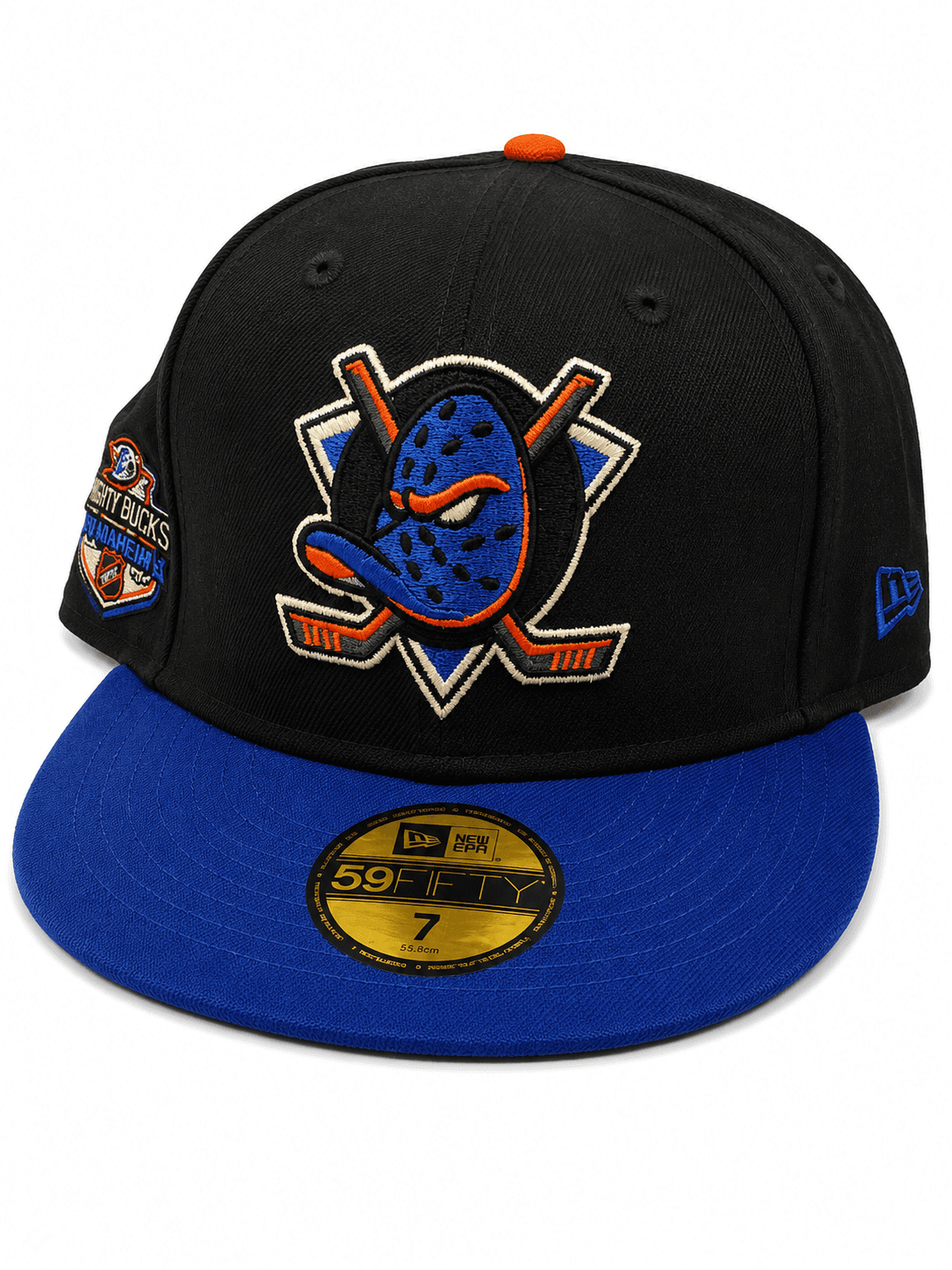 Anaheim Mighty Ducks New Era Cooperstown Inaugural Season Two-Tone Black Blue