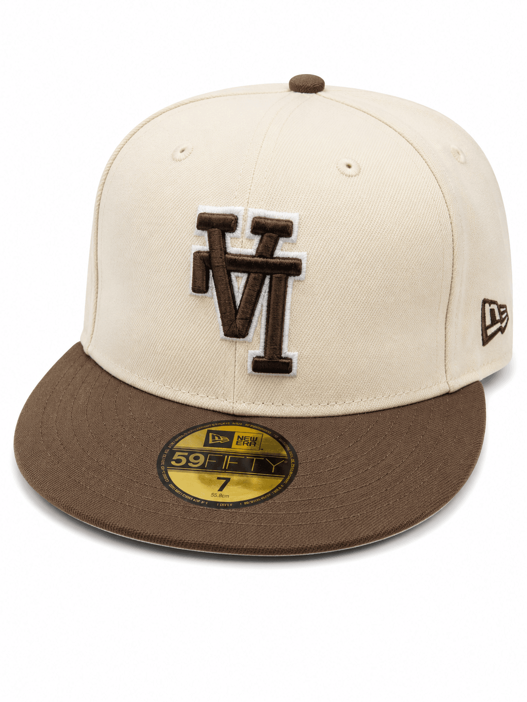 Los Angeles Dodgers New Era Upside Down Logo Cream Walnut Two-Tone