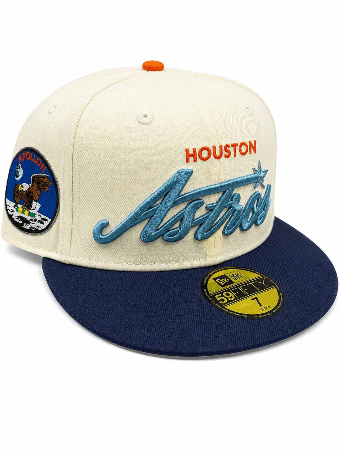 Houston Astros New Era Apollo 11 Script Wordmark Cream